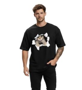 UrbanFlex Classic Black Cotton T-Shirt